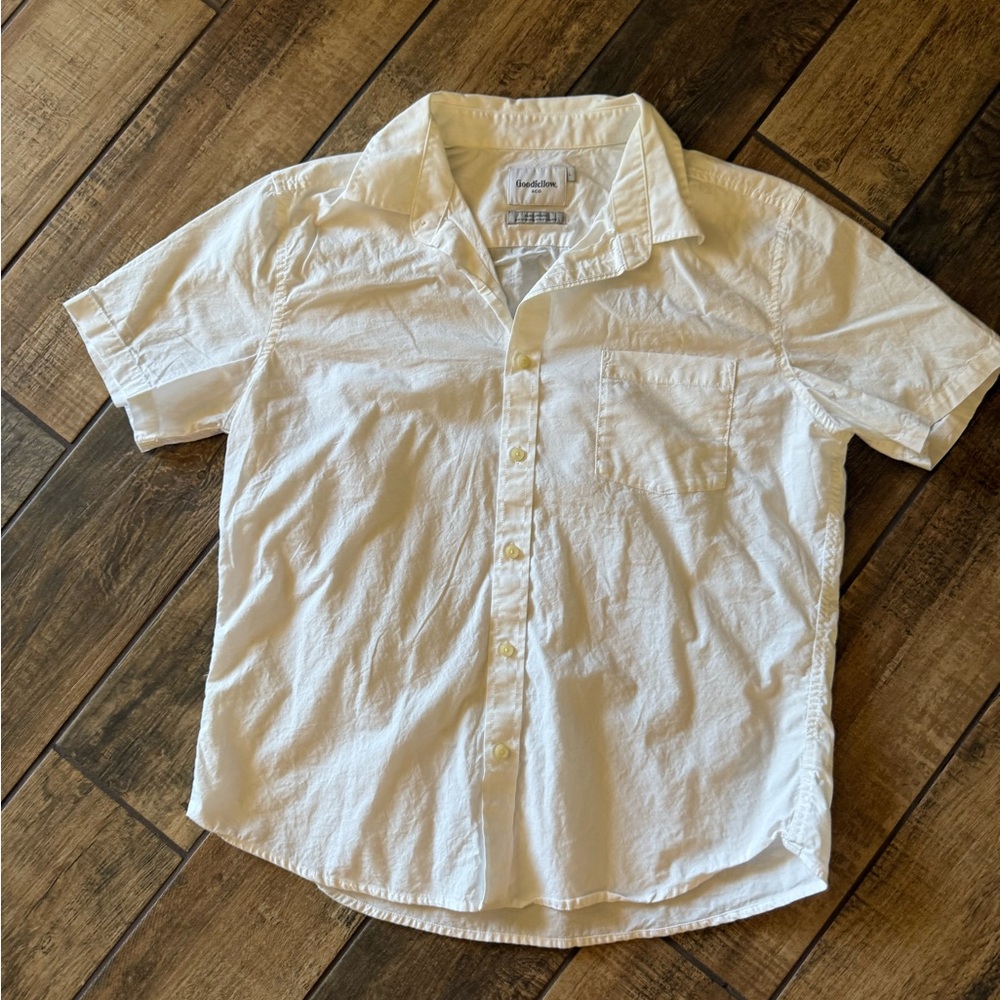 Goodfellow & Co White Casual Button Down Shirt